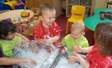 Bubbles in the baby unit